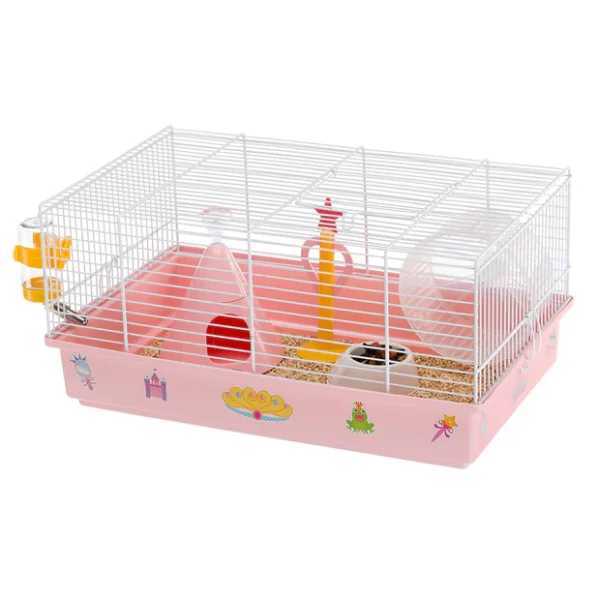 CRICETI 9 PRINCESS white ‐ Клетка за хамстери оборудвана 46x29,5xh23cm