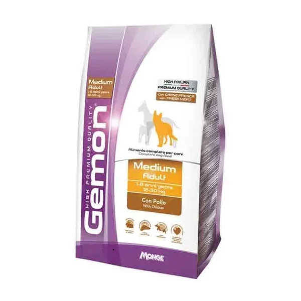 GEMON Medium adult chicken&rice- за кучета в зряла възраст от средни породи с пилешко с ориз
