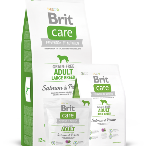 Храна за едри породи кучета - Brit Care Dog Grain-free Adult Large Breed. 3 kg