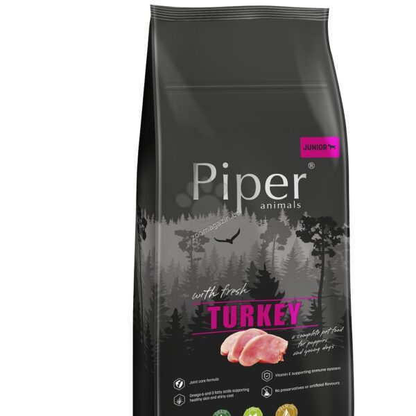 Piper Super Premium Junior Turkey 12кг. за подрастващи кученца със свежо пуешко месо